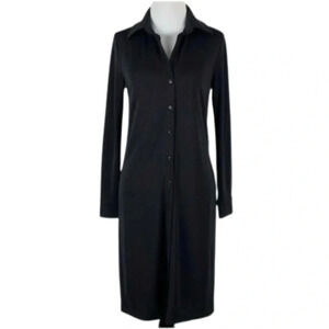 Anne Klein dress size S black button down career